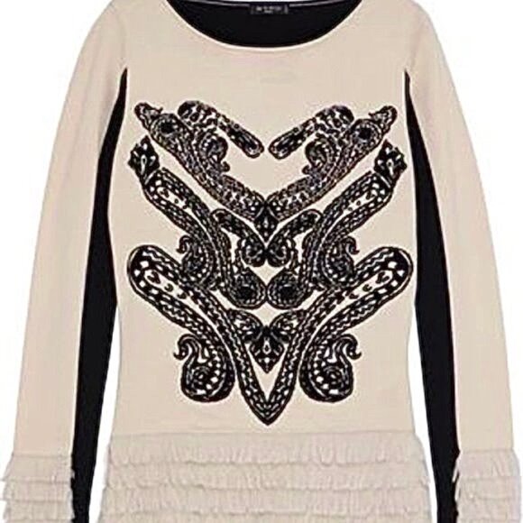 Etro | Intarsia Paisley Motif Top with Mohair Fringe, Sz 6* ♥ EUC - Picture 9 of 9